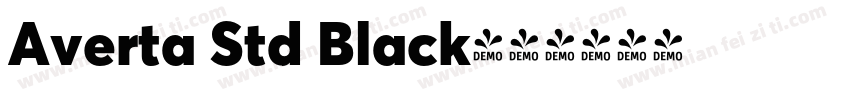 Averta Std Black字体转换